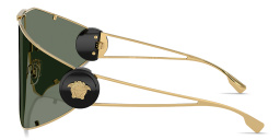 VERSACE Medusa Wide Irregular Sunglasses in Gold – Product Photo 3