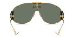 VERSACE Medusa Wide Irregular Sunglasses in Gold – Product Photo 4