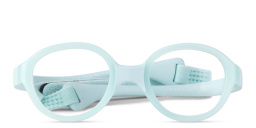 Shop Mira Flex Kids Oval Eyeglasses in Light Blue online.