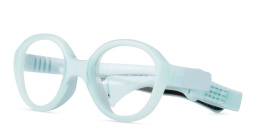 Shop Mira Flex Kids Oval Eyeglasses in Light Blue online.