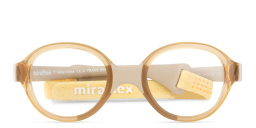 Shop Mira Flex Kids Oval Eyeglasses in Brown online.