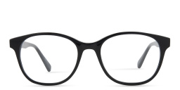 EYE'M Round Eyeglasses in Matte Black – Product Photo 1