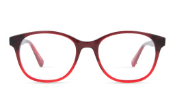 EYE'M Round Eyeglasses in Red – Product Photo 1