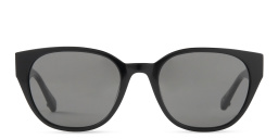 Shop EYE'M Square Sunglasses in Shiny Black online.