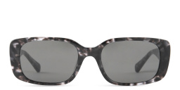 EYE'M Rectangle Sunglasses in Black – Product Photo 1
