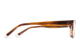 EYE'M Square Eyeglasses in Brown – Product Photo 4