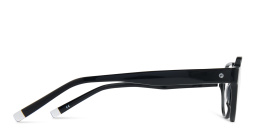 EYE'M Round Eyeglasses in Black – Product Photo 4