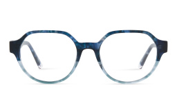 EYE'M Round Eyeglasses in Blue – Product Photo 1