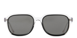 EYE'M Square Sunglasses in Clear – Product Photo 1
