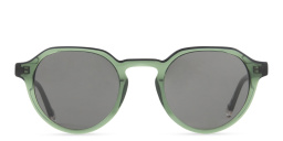 EYE'M Round Sunglasses in Green – Product Photo 1