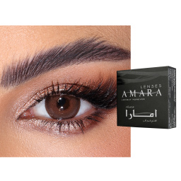 Amara Monthly Color Contact Lenses - Ginger Bread – Product Photo 1