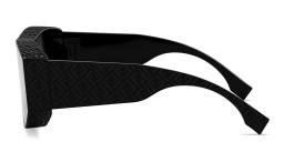 Shop FENDI Fendi Lab Black Mask Sunglasses in Black online.