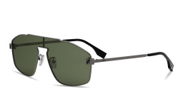 FENDI Fendi Sky Aviator Sunglasses in Ruthenium – Product Photo 2