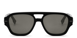 Shop FENDI Fendigraphy Square Sunglasses in Black online.