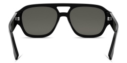 Shop FENDI Fendigraphy Square Sunglasses in Black online.
