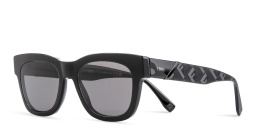 نظارات شمسية دياغونال بإطار مربّع من فيندي بلون أسود - صورة المنتج 4