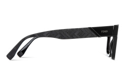 FENDI Diagonal Square Sunglasses in Black – Product Photo 4