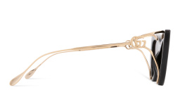 Shop GUCCI Gucci Fork Cat-Eye Sunglasses in Black online.