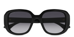 GUCCI La Piscine Square Sunglasses in Black – Product Photo 1