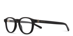 Shop GUCCI Web Round Eyeglasses in Black online.