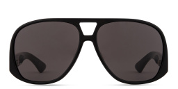 Shop SAINT LAURENT Solace Aviator Sunglasses in Black online.