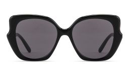 نظارات شمسية ثينك بإطار مربّع كبير من لويفي بلون أسود - صورة المنتج 1