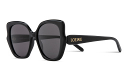 نظارات شمسية ثينك بإطار مربّع كبير من لويفي بلون أسود - صورة المنتج 2