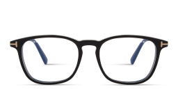TOM FORD T Logo Square Eyeglasses in Black – Product Photo 1