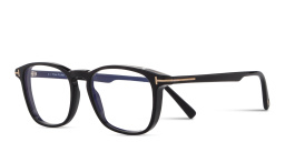 TOM FORD T Logo Square Eyeglasses in Black – Product Photo 2