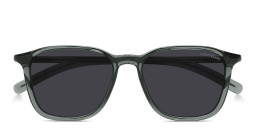 تسوق نظارات شمسية مربّعة بشعار إكليل ثلجي مونت بلانك بلون رمادي أونلاين.