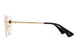 Cartier Signature 'C'de Cartier Wide Round Eyeglasses in Gold – Product Photo 3