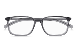 Shop MONTBLANC Snowcap Light Rectangle Eyeglasses in Grey online.