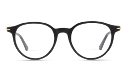 Shop MONTBLANC Nib Round Eyeglasses in Black online.
