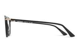 Shop MONTBLANC Nib Round Eyeglasses in Black online.