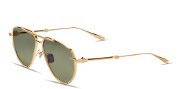 Shop VALENTINO V-Stud II Unisex Aviator Sunglasses in Gold online.