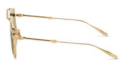 Shop VALENTINO V-Stud II Unisex Aviator Sunglasses in Gold online.