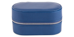 Shop MO Cases Leather Travel Case in Blue online.