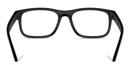 Shop Prada Linea Rossa Rectangle Eyeglasses in Black online.