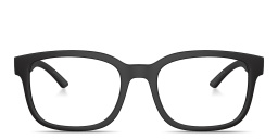 Shop Prada Linea Rossa Wide Square Eyeglasses in Black online.