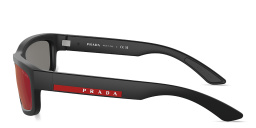 Prada Linea Rossa Rectangle Sunglasses in Black – Product Photo 3