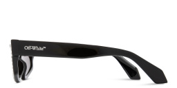 Shop OFF WHITE Miramar Unisex Cat-Eye Sunglasses with Crystal Embellishments in Black online.