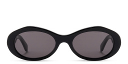 OFF WHITE Edison Unisex Oval Sunglasses in Black – Product Photo 1