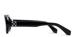 OFF WHITE Edison Unisex Oval Sunglasses in Black – Product Photo 4
