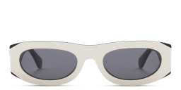 OFF WHITE Orlando Unisex Oval Sunglasses in White – Product Photo 1