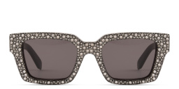 Shop OFF WHITE Virgil Unisex Square Sunglasses in Black online.