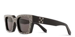 Shop OFF WHITE Virgil Unisex Square Sunglasses in Black online.