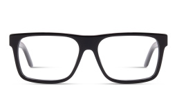 Shop OFF WHITE Logo Signature Unisex Wide Rectangle Eyeglasses in Black online.