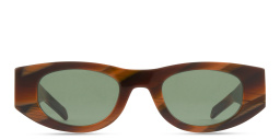 THIERRY LASRY Mastermindy Unisex Oval Sunglasses in Orange – Product Photo 1