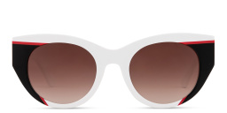 Shop THIERRY LASRY Murdery Cat-Eye Sunglasses in White online.