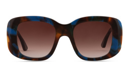 Shop THIERRY LASRY Swimmy Oversized Round Sunglasses in Brown Blue online.